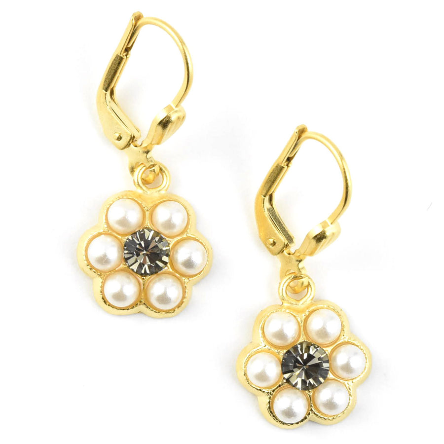 Pearl Daisy Earrings - Goldmakers Fine Jewelry