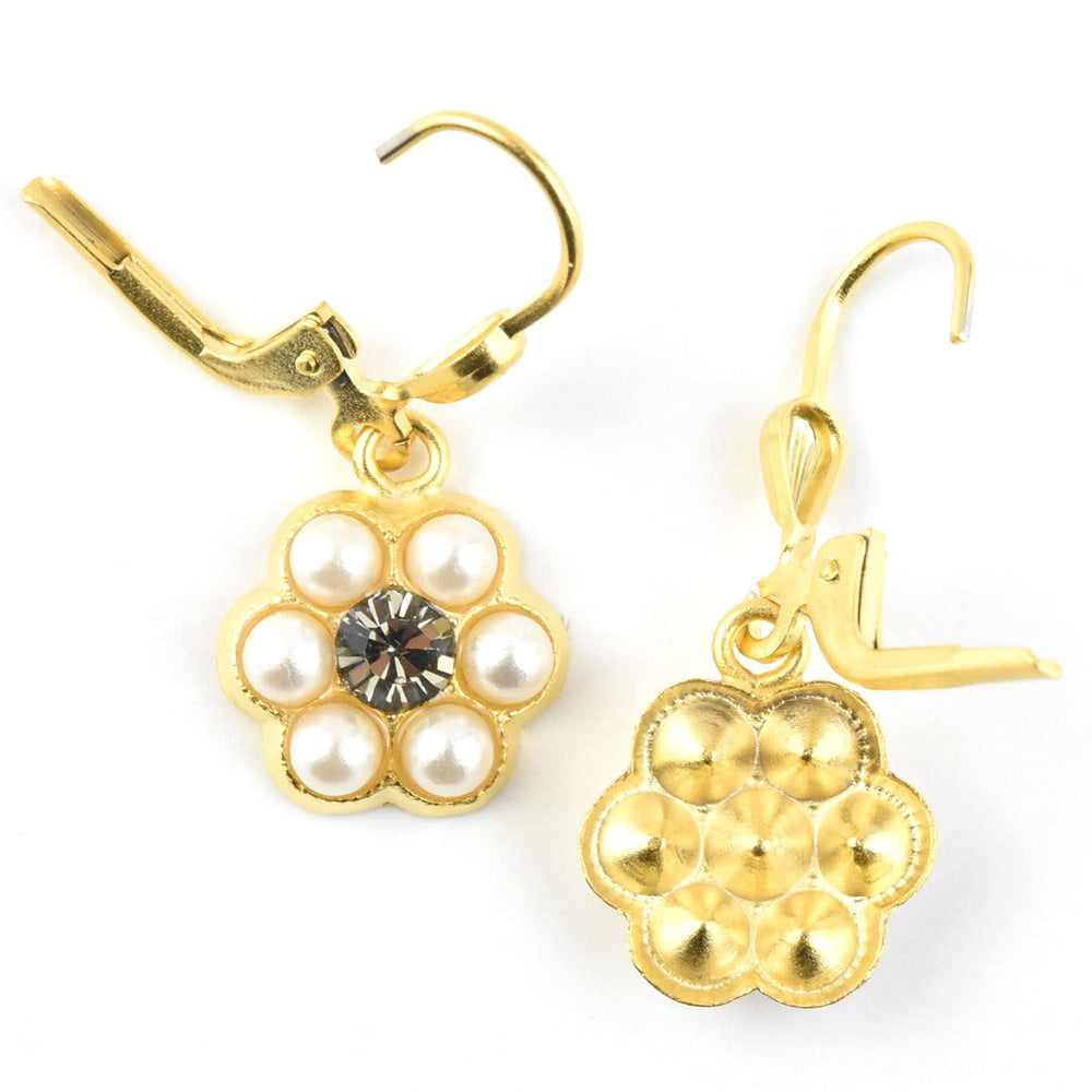 Pearl Daisy Earrings - Goldmakers Fine Jewelry