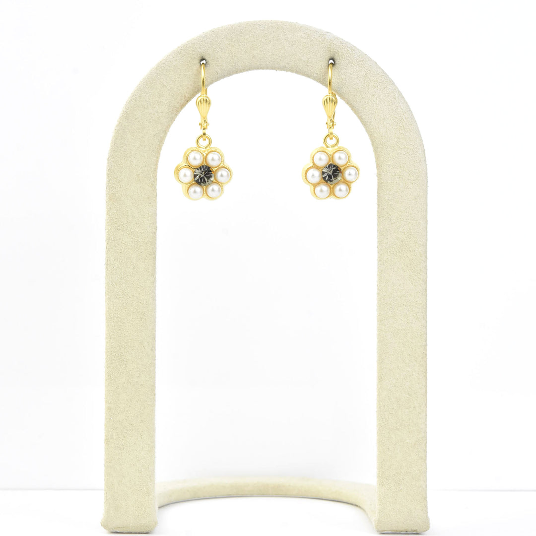 Pearl Daisy Earrings - Goldmakers Fine Jewelry