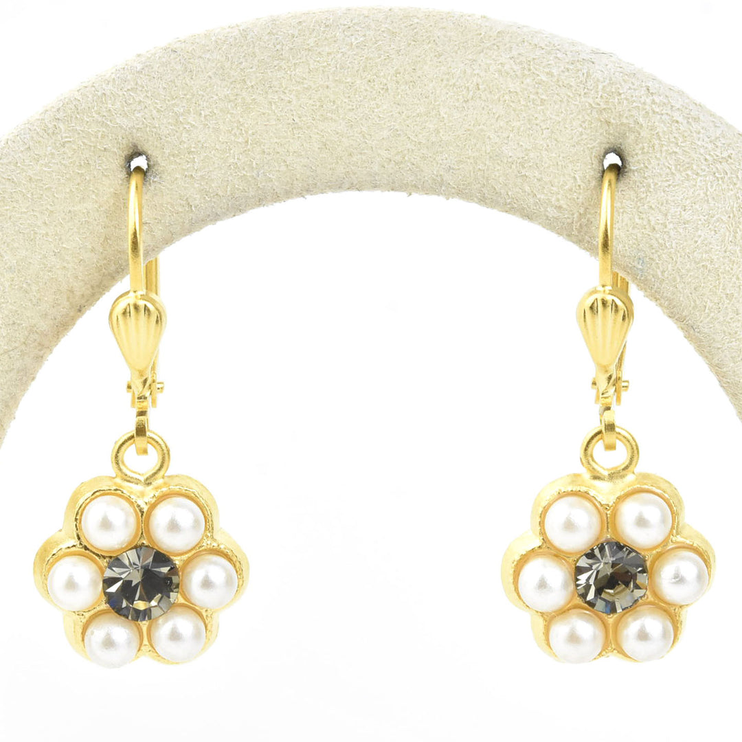 Pearl Daisy Earrings - Goldmakers Fine Jewelry