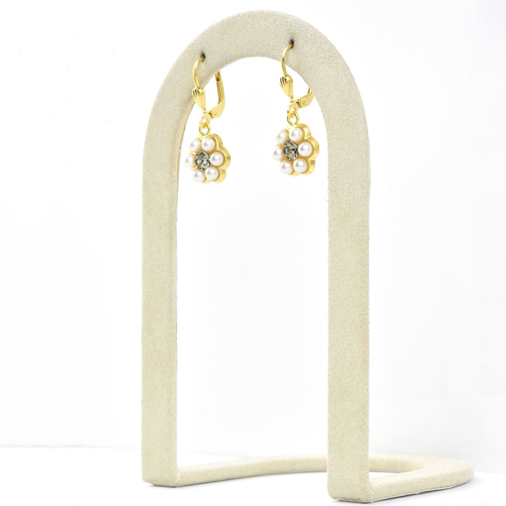 Pearl Daisy Earrings - Goldmakers Fine Jewelry