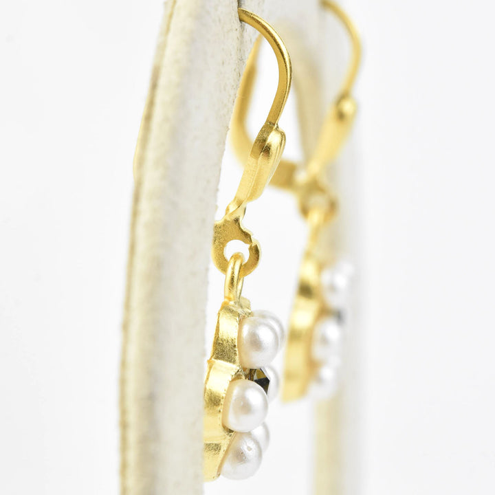 Pearl Daisy Earrings - Goldmakers Fine Jewelry