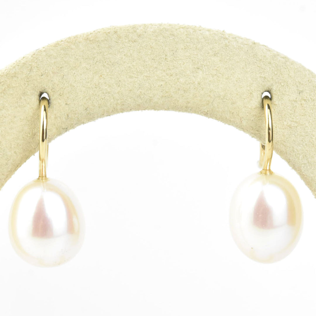 Freshwater Pearl Drops in 14k Yellow Gold - Goldmakers Fine Jewelry