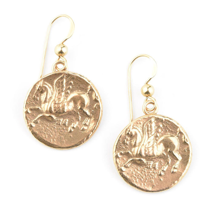 Pegasus Coin Earrings