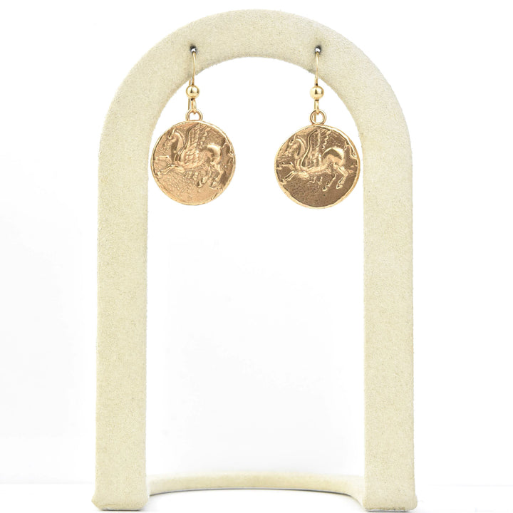 Pegasus Coin Earrings
