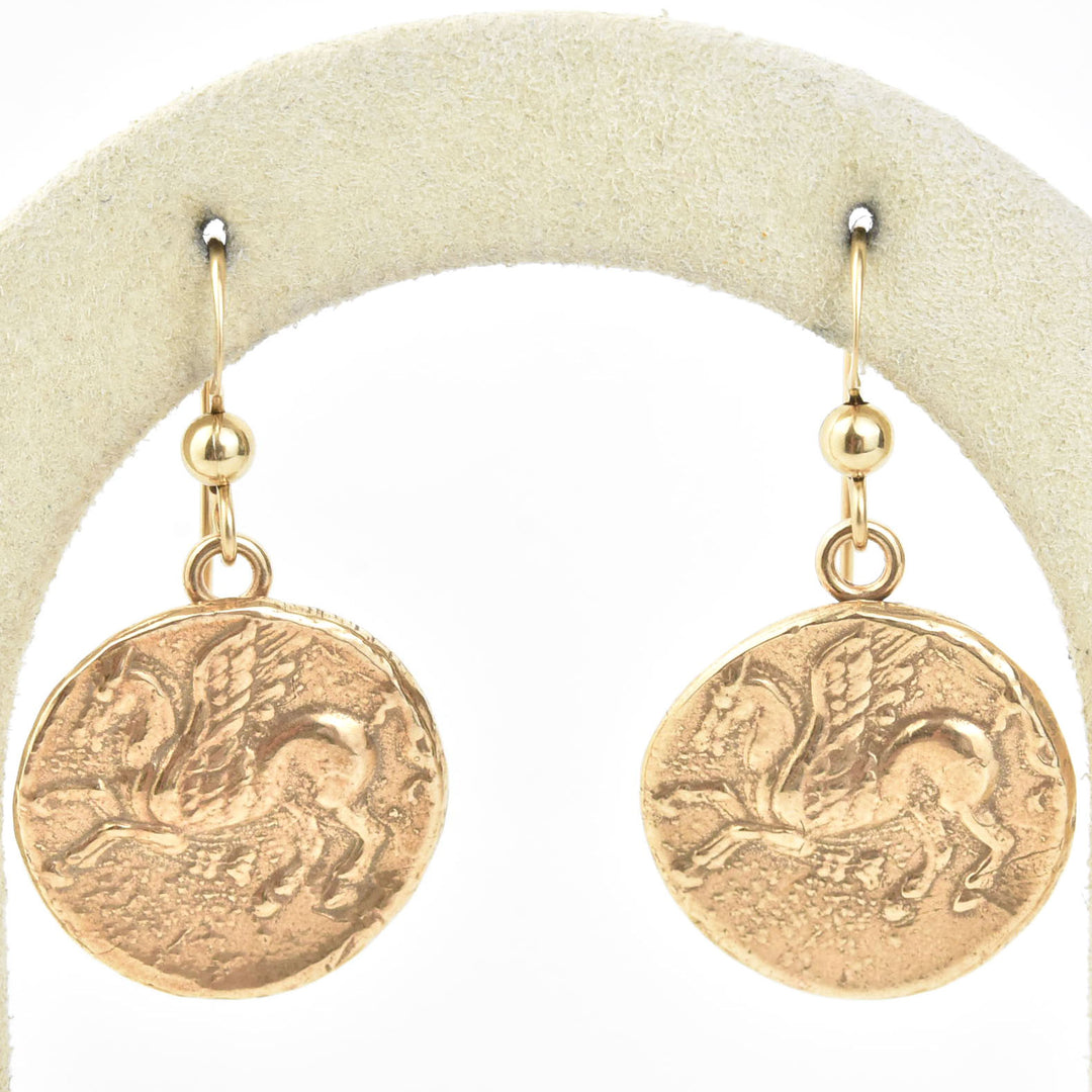 Pegasus Coin Earrings