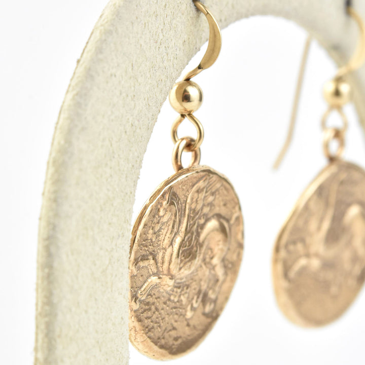 Pegasus Coin Earrings