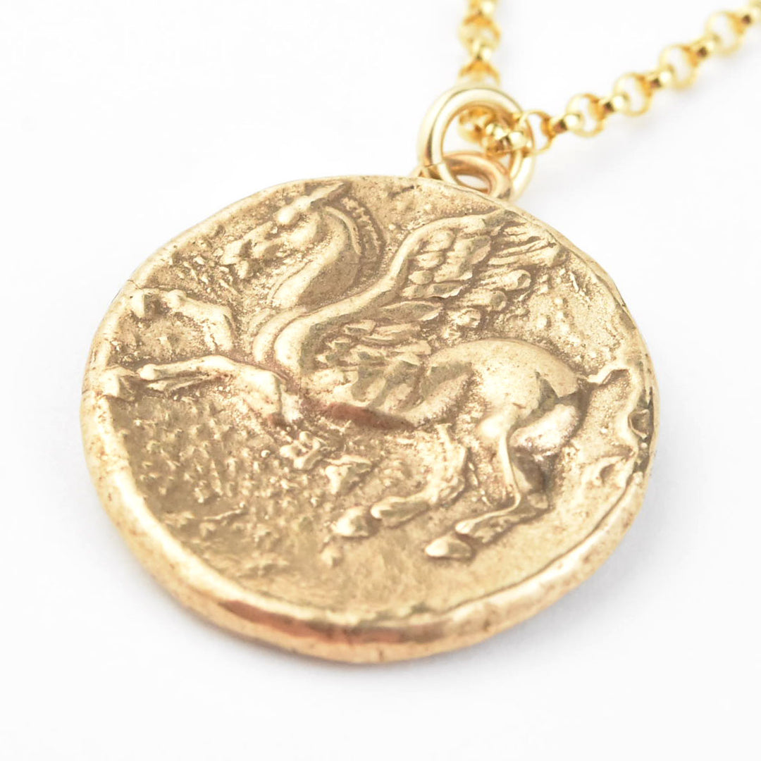 Pegasus Coin Necklace