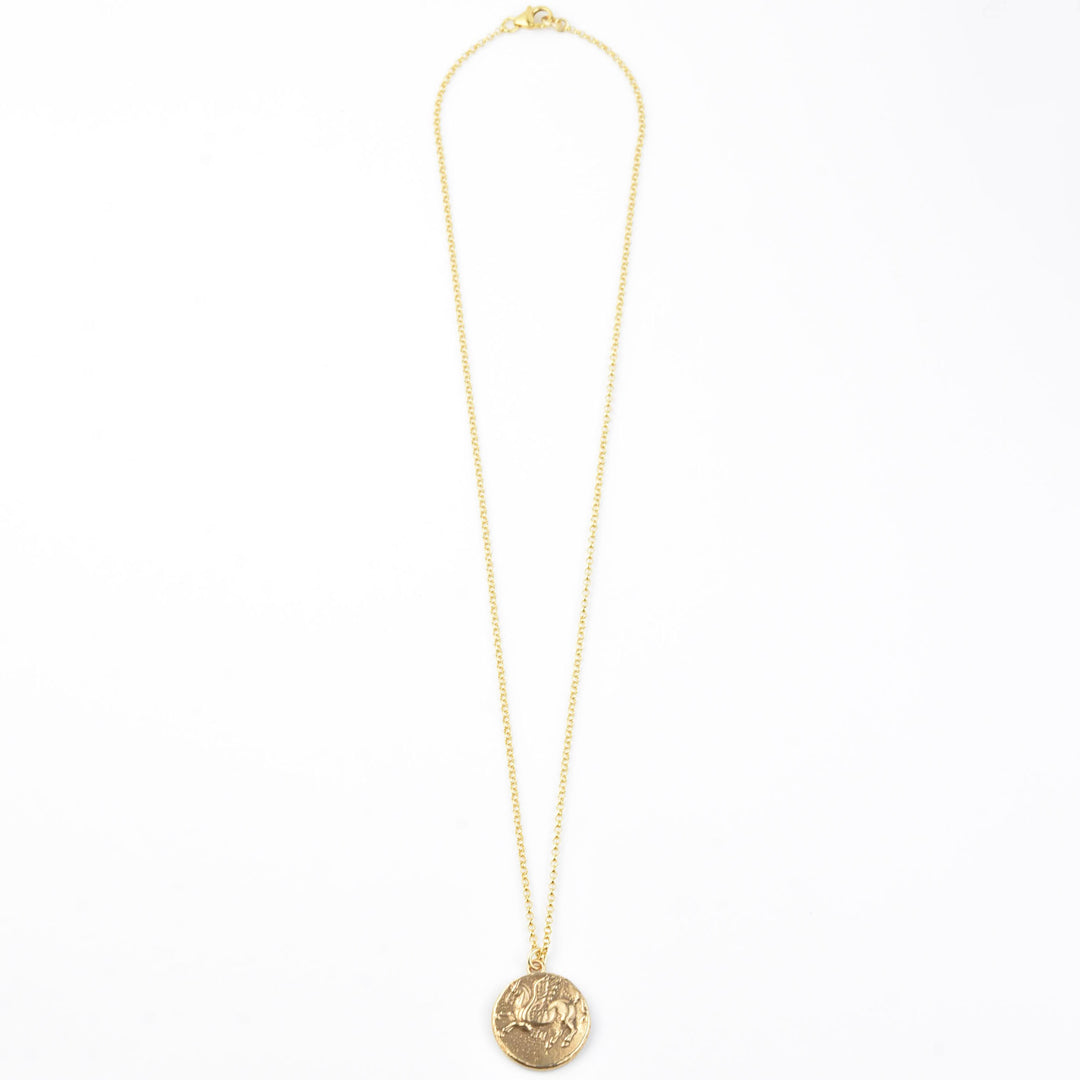 Pegasus Coin Necklace