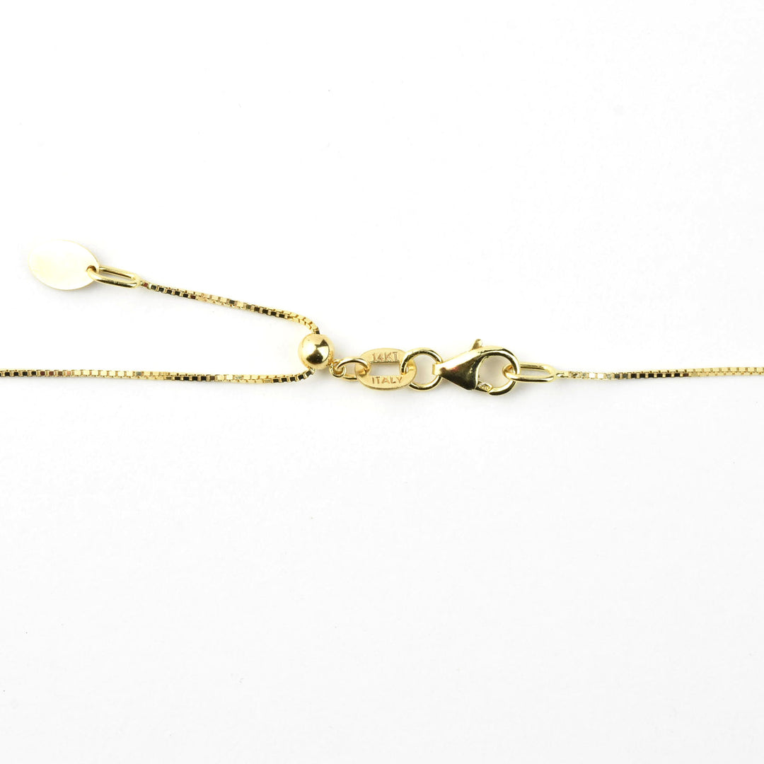 Peridot Necklace in 14k Yellow Gold