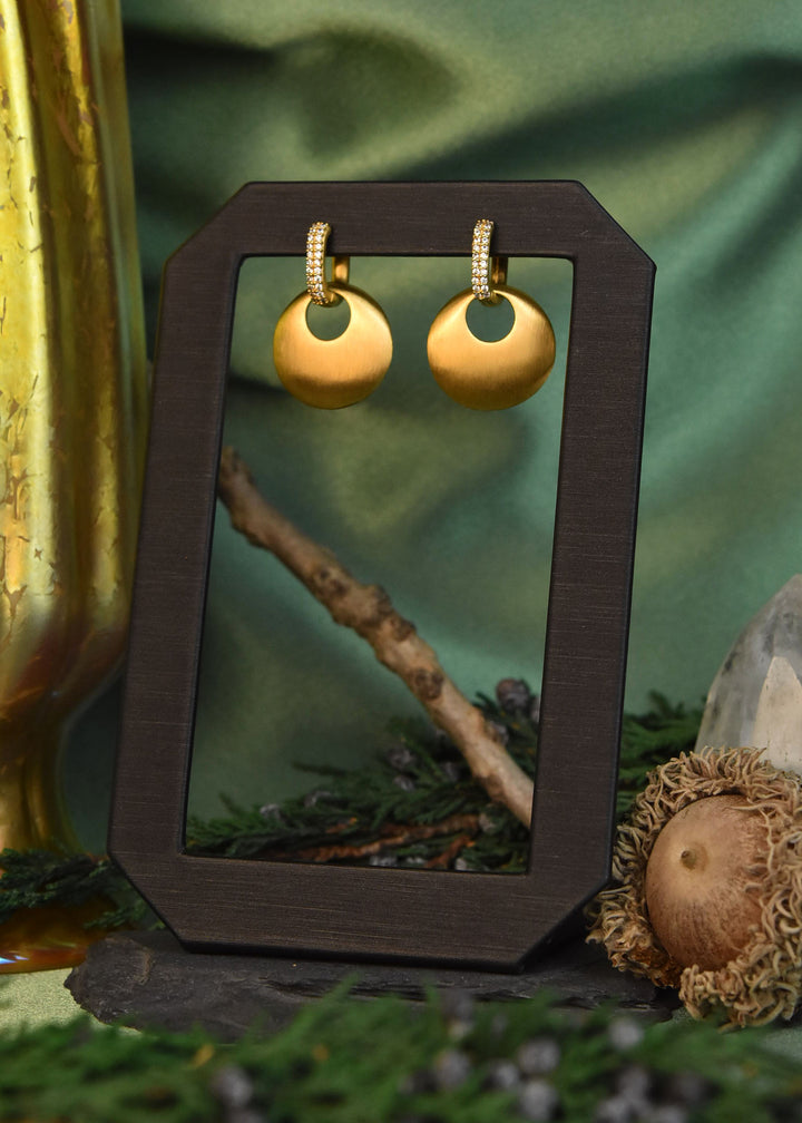 Petit Pave Drop Earrings - Goldmakers Fine Jewelry