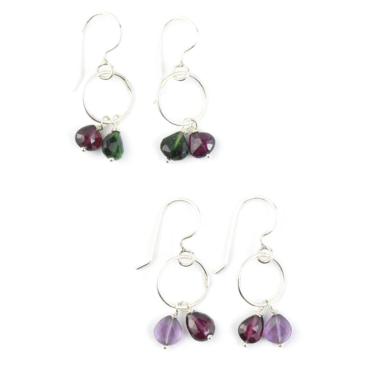 Petite Precious Duo Earrings - Goldmakers Fine Jewelry