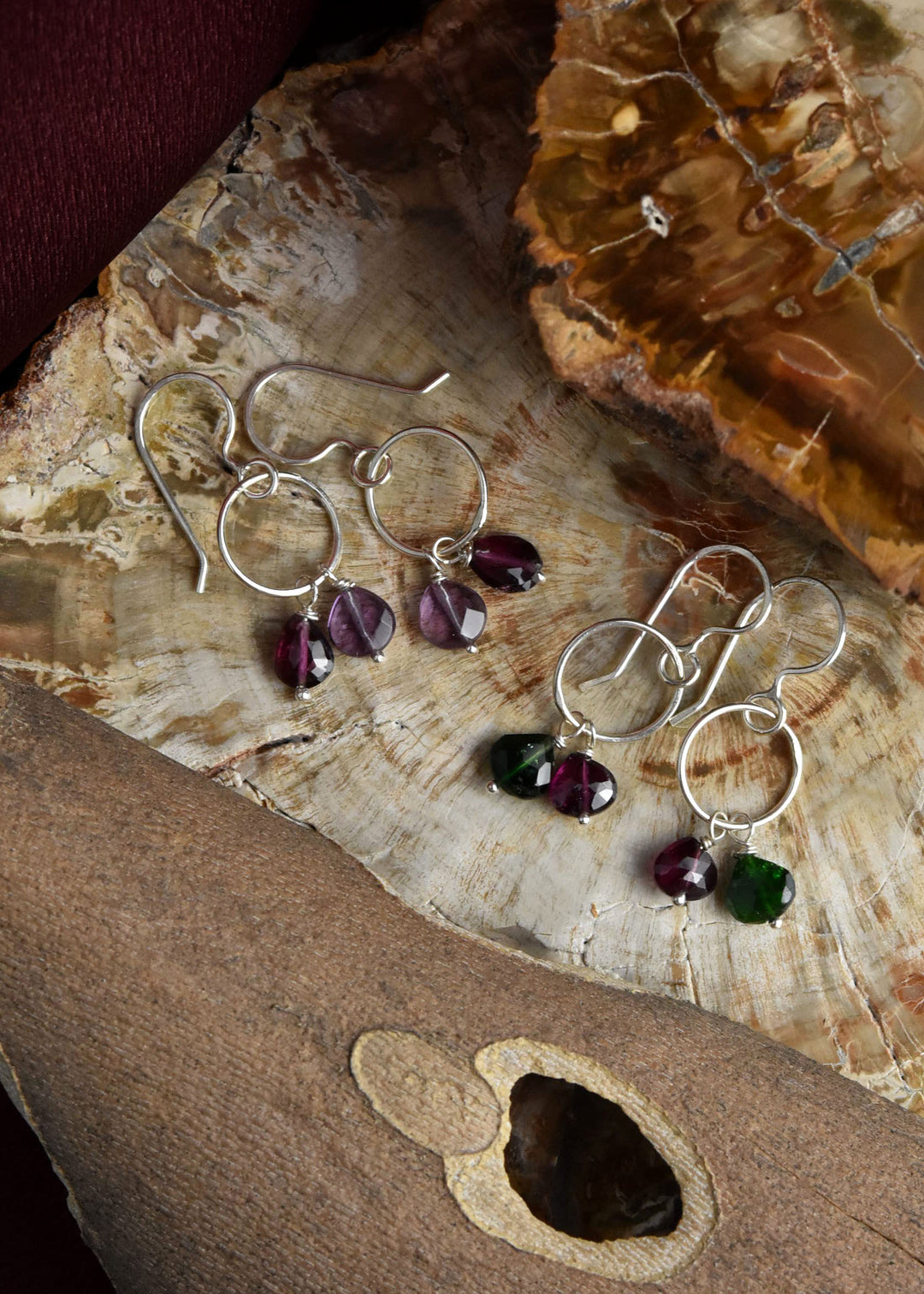 Petite Precious Duo Earrings - Goldmakers Fine Jewelry