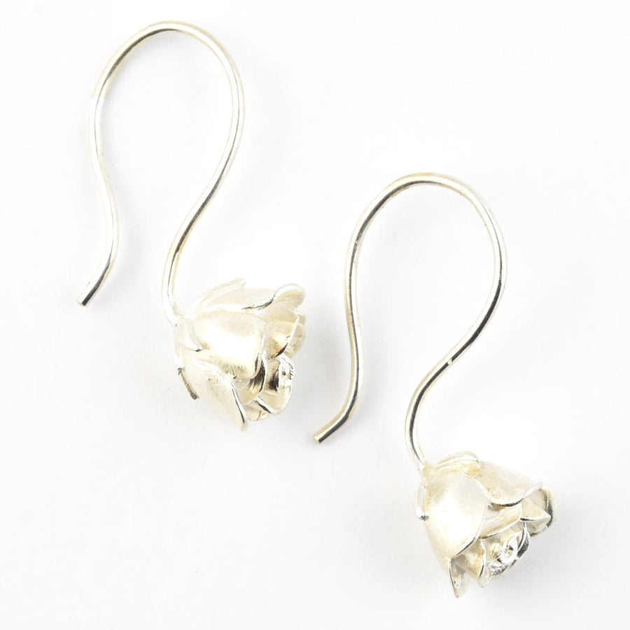 Petite Rose Earrings - Goldmakers Fine Jewelry