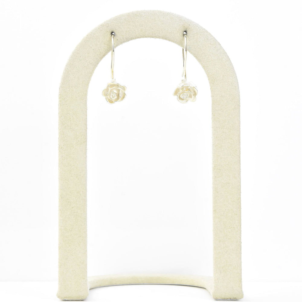 Petite Rose Earrings - Goldmakers Fine Jewelry
