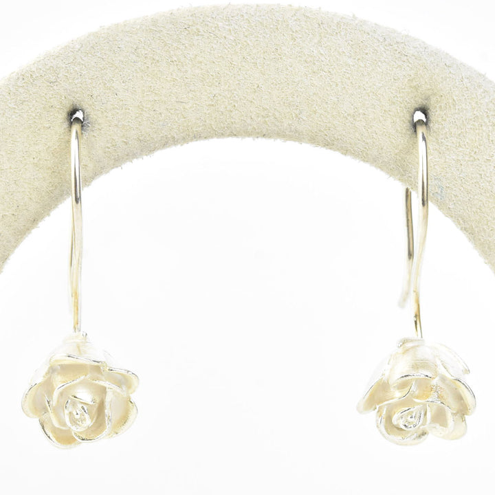 Petite Rose Earrings - Goldmakers Fine Jewelry