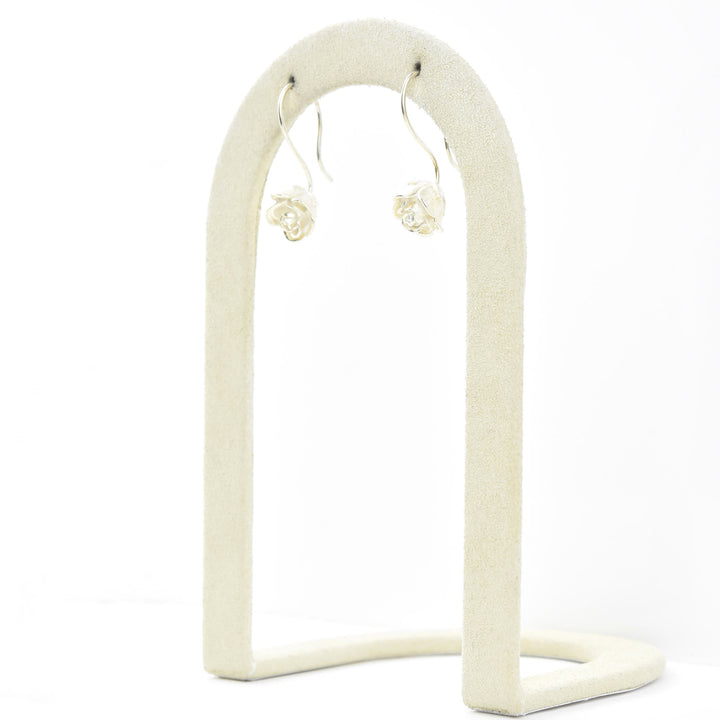 Petite Rose Earrings - Goldmakers Fine Jewelry