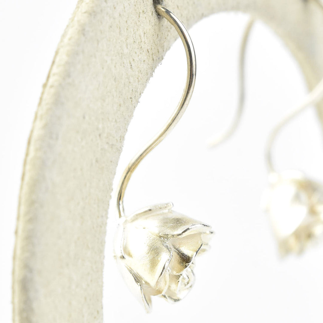 Petite Rose Earrings - Goldmakers Fine Jewelry
