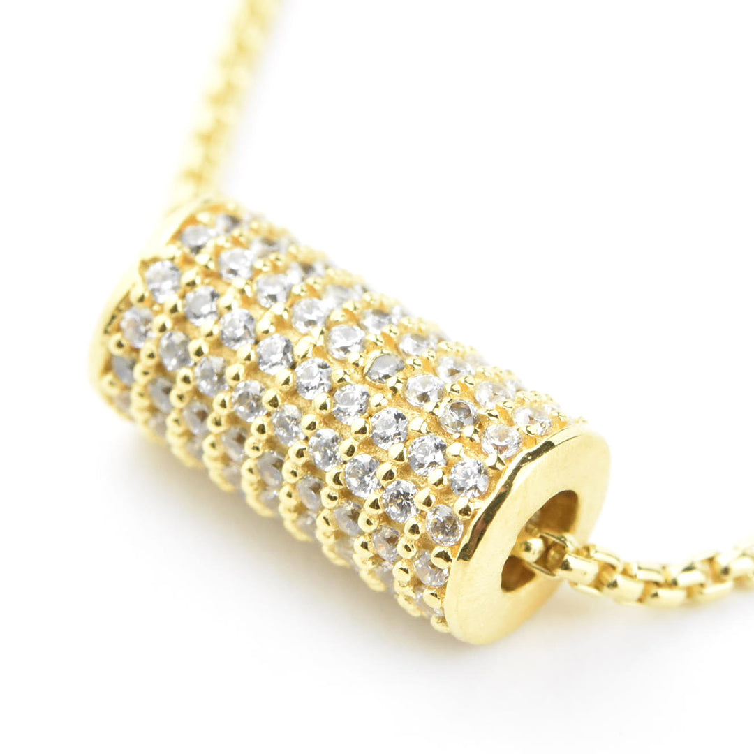 Petite Pave Mini Tube Necklace