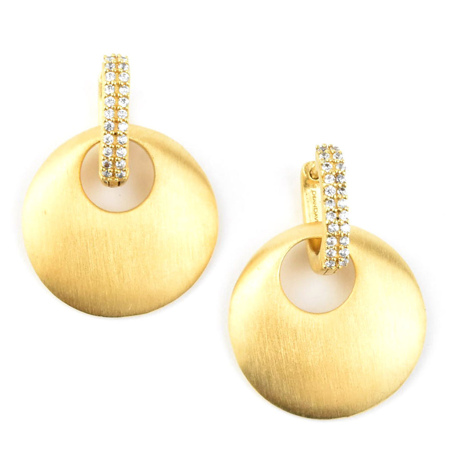 Petit Pave Drop Earrings - Goldmakers Fine Jewelry