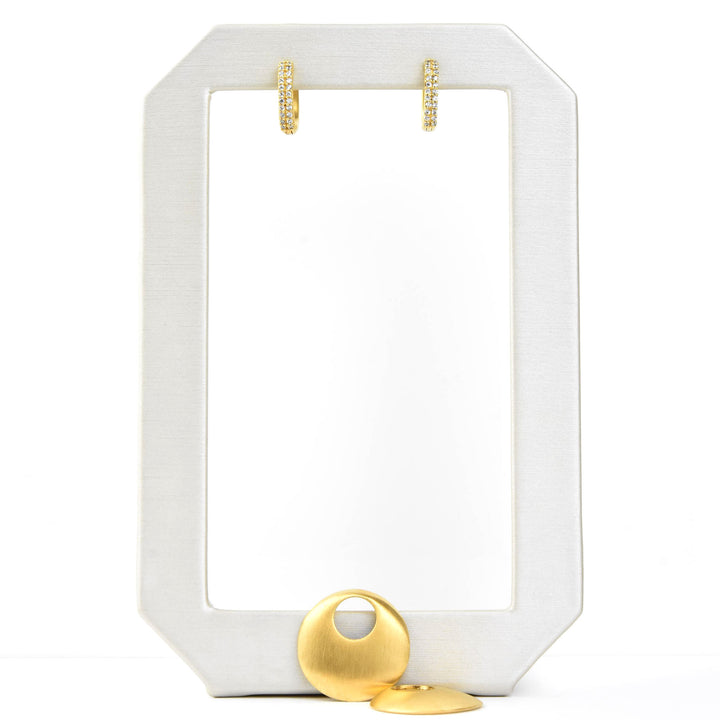 Petit Pave Drop Earrings - Goldmakers Fine Jewelry