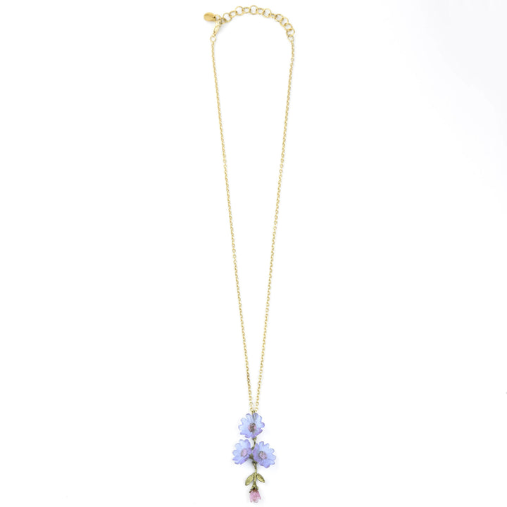 Three Phlox Flowers Necklace