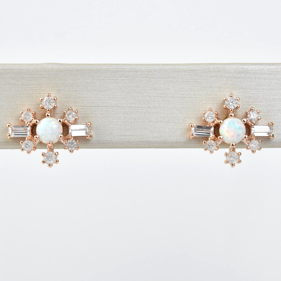 Phoebe Opal Studs - Goldmakers Fine Jewelry