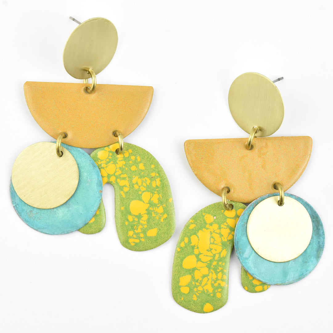 Piba Earrings in Mix Yellow
