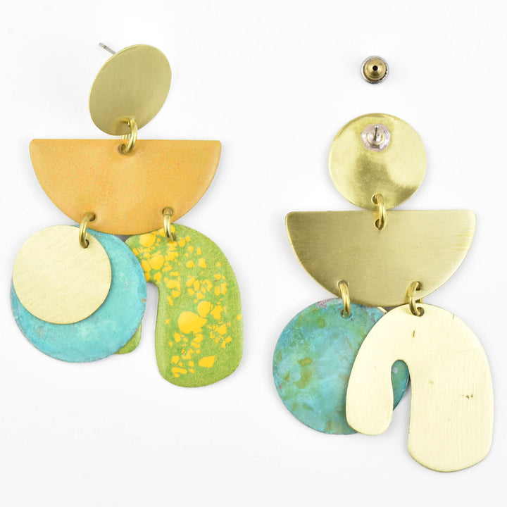 Piba Earrings in Mix Yellow