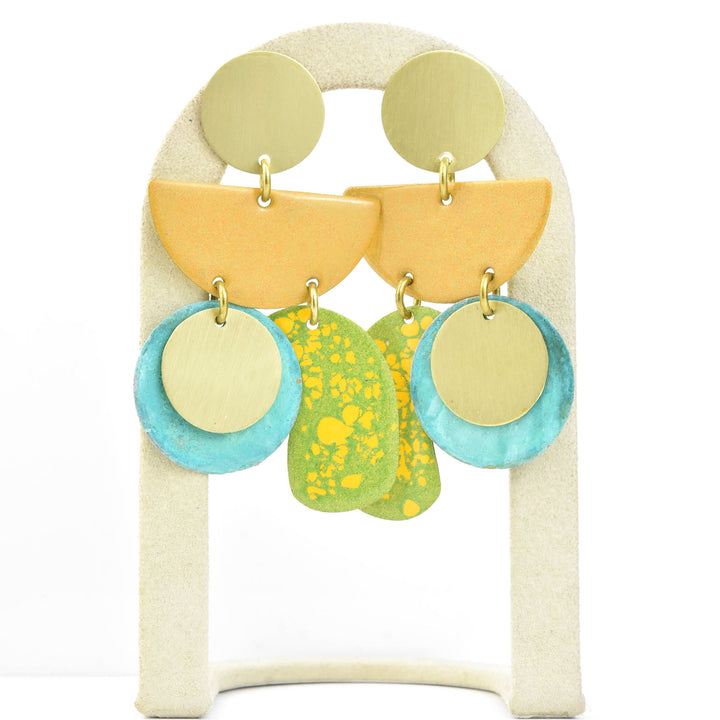 Piba Earrings in Mix Yellow