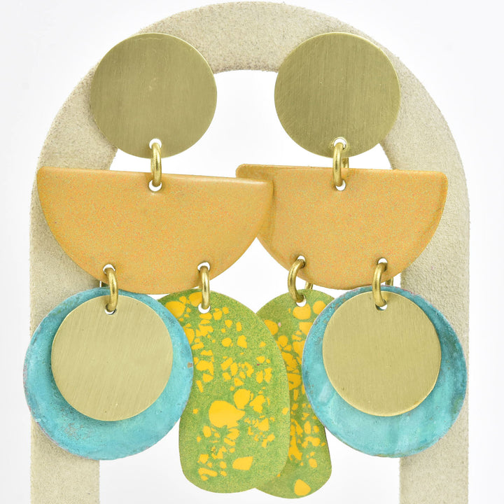 Piba Earrings in Mix Yellow