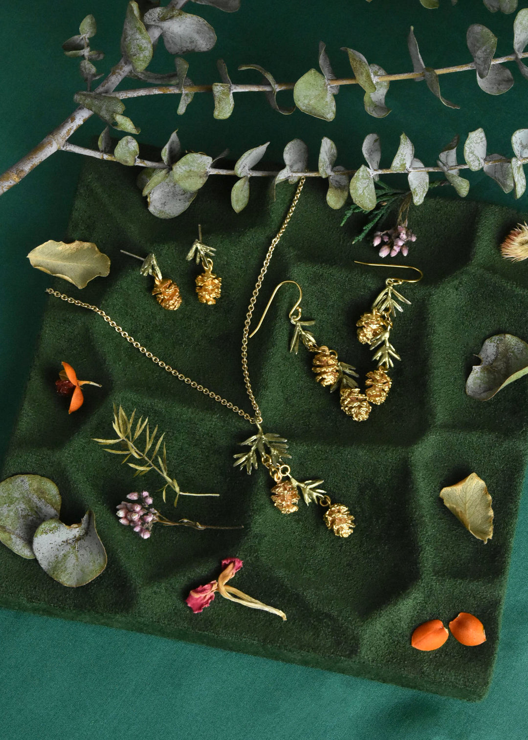 Long Pine Needle Earrings