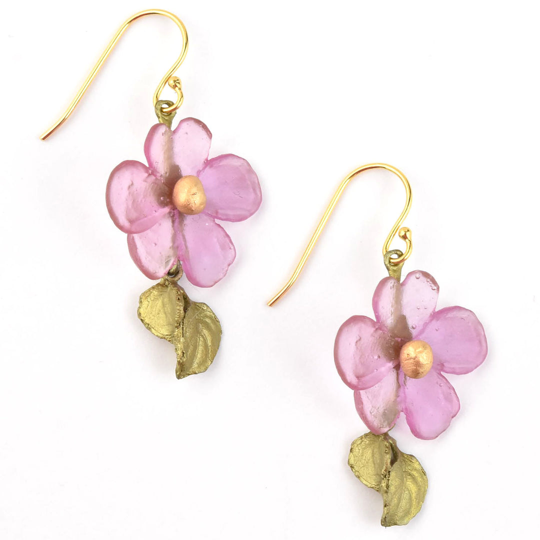 Pink Impatiens Earrings