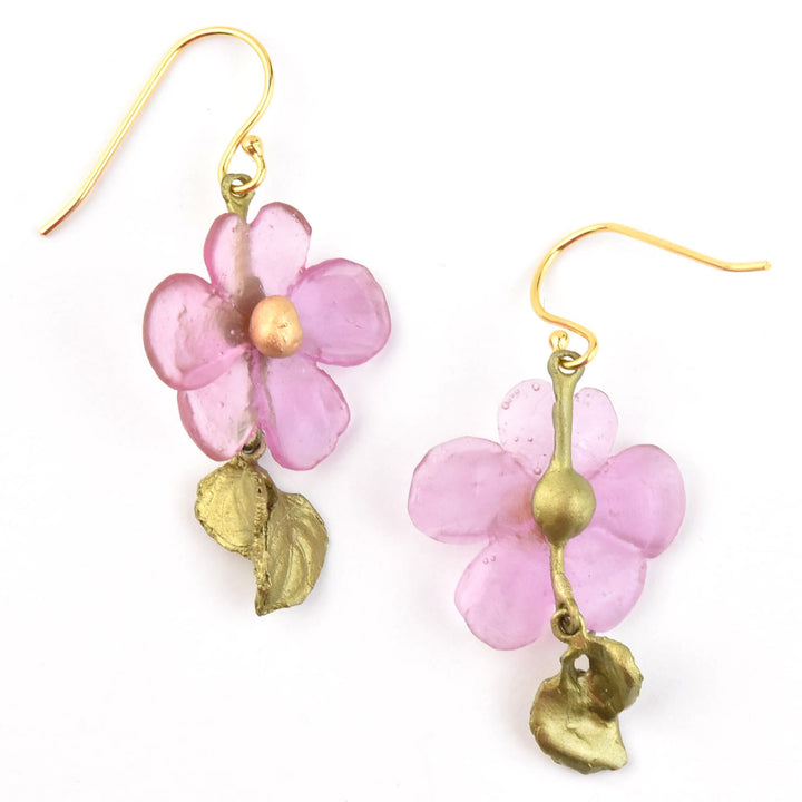 Pink Impatiens Earrings