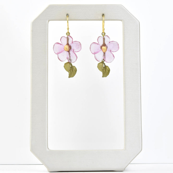 Pink Impatiens Earrings