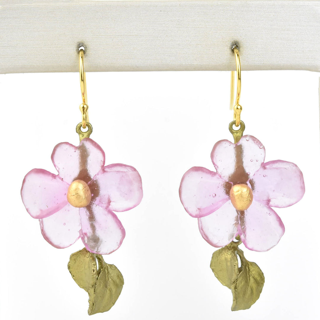 Pink Impatiens Earrings