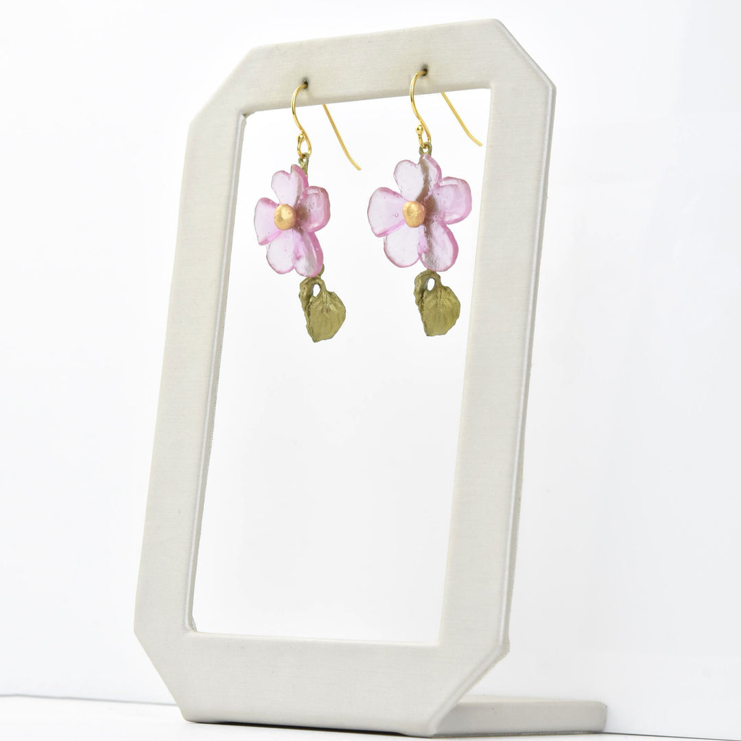 Pink Impatiens Earrings