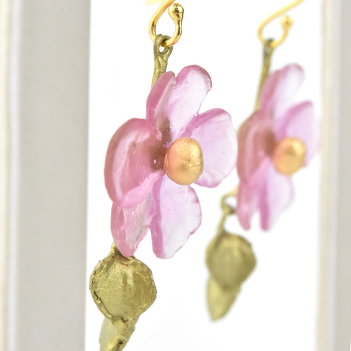 Pink Impatiens Earrings