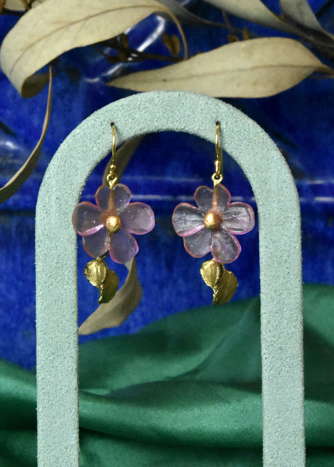 Pink Impatiens Earrings