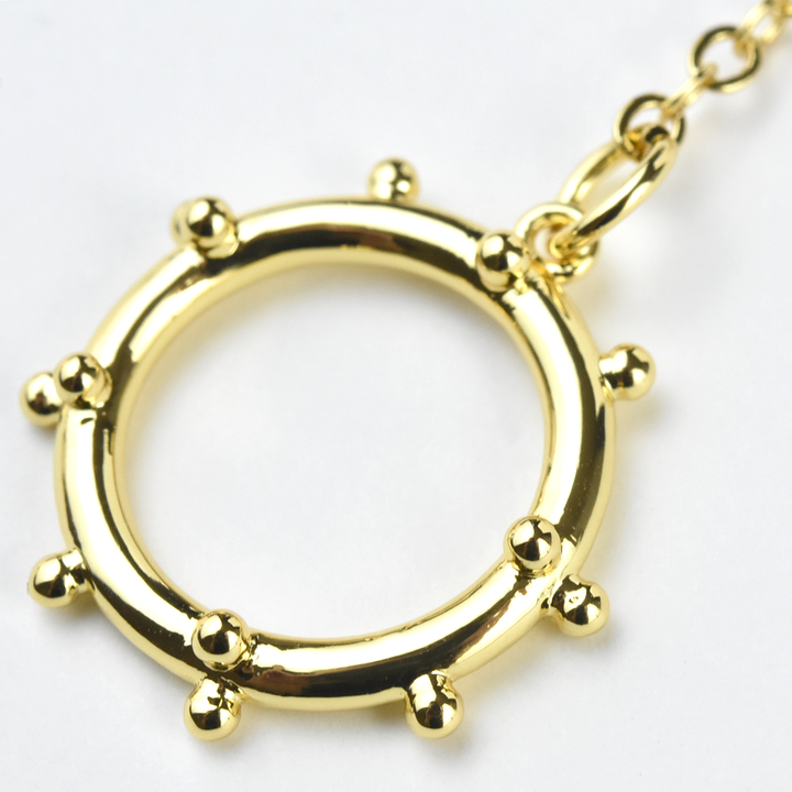 Double Circle Lariat - Goldmakers Fine Jewelry