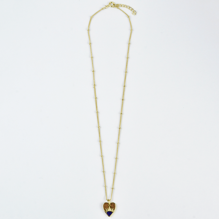 Lapis Heart Necklace - Goldmakers Fine Jewelry