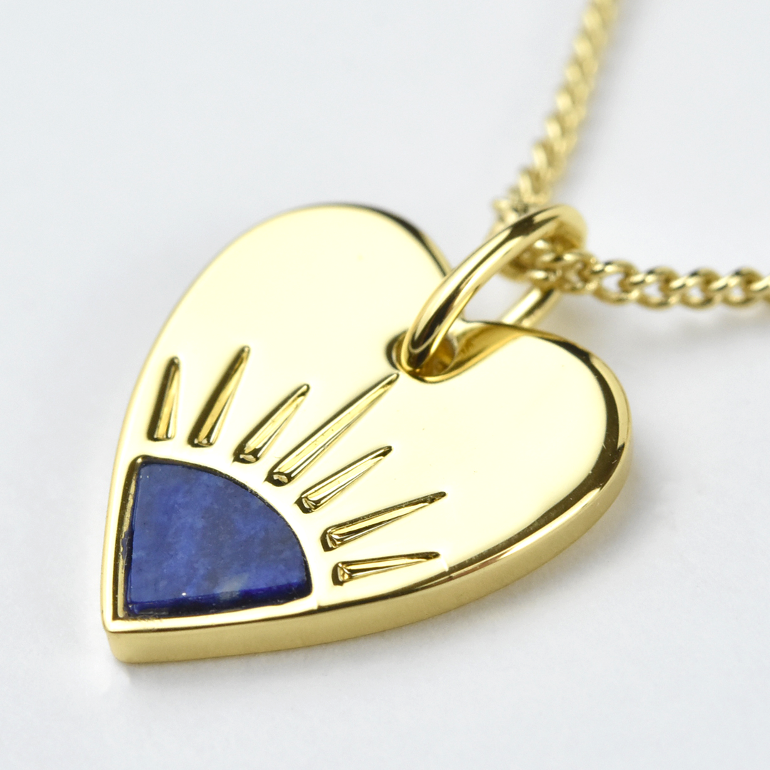 Lapis Heart Necklace - Goldmakers Fine Jewelry