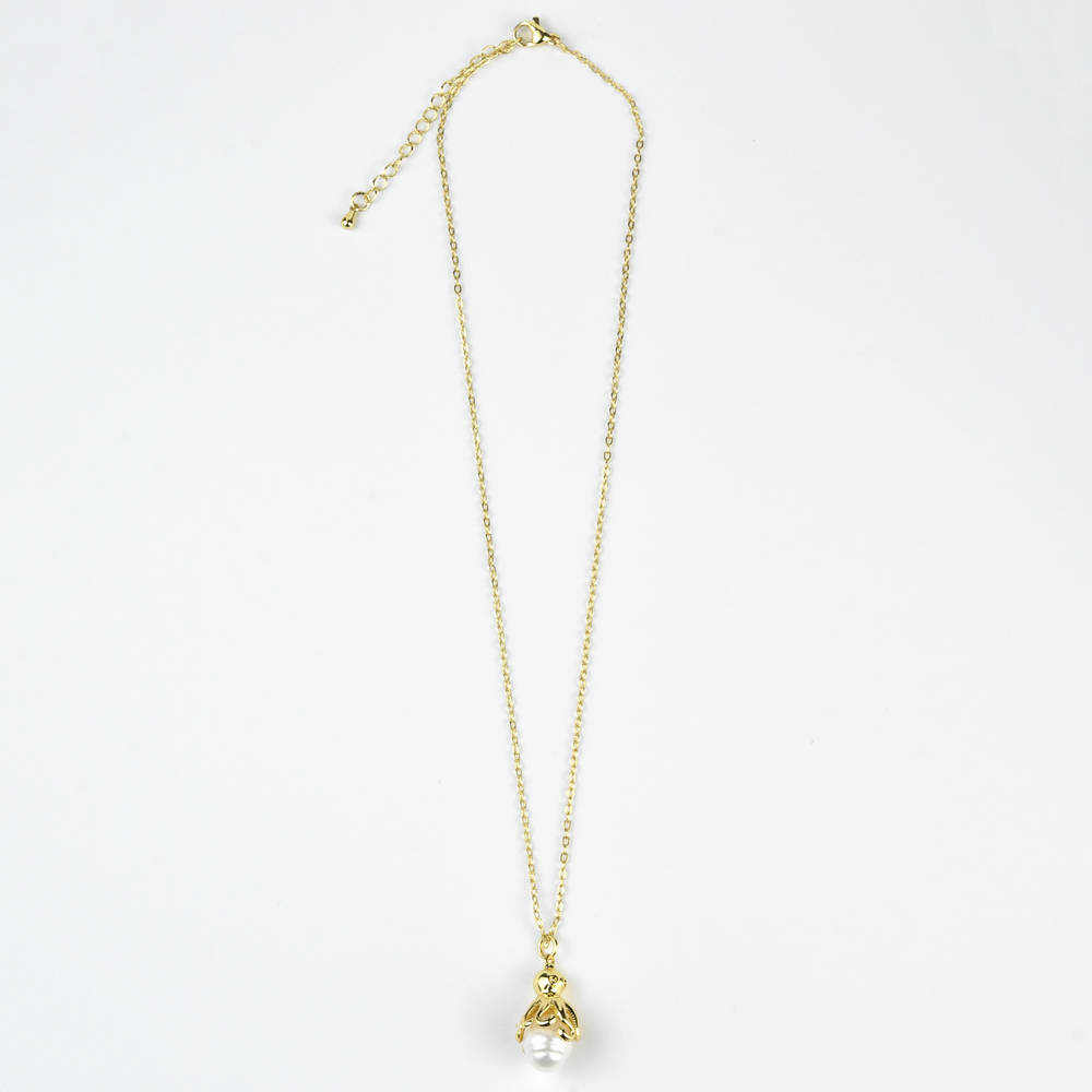 Faux Pearl Octopus Necklace - Goldmakers Fine Jewelry