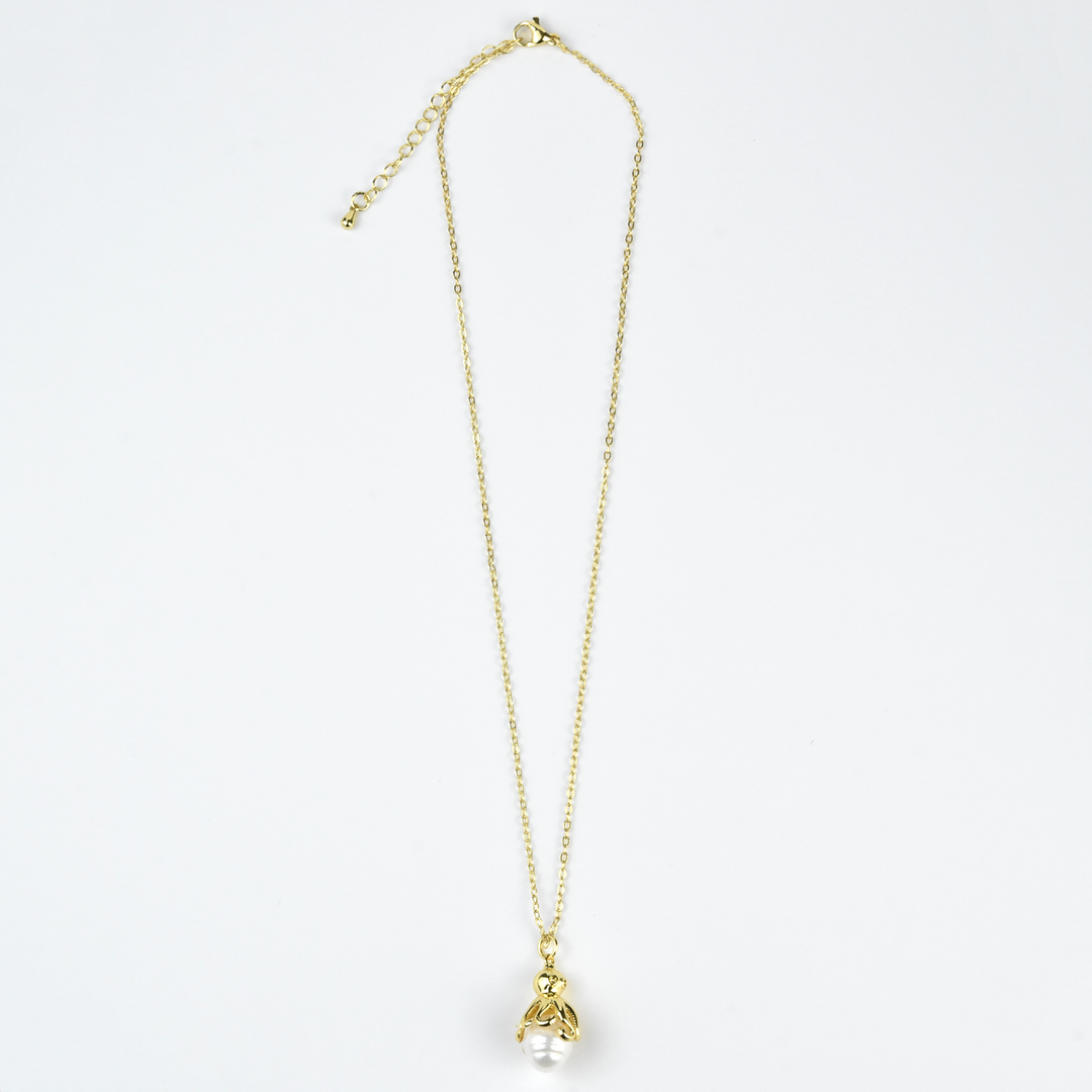 Faux Pearl Octopus Necklace - Goldmakers Fine Jewelry