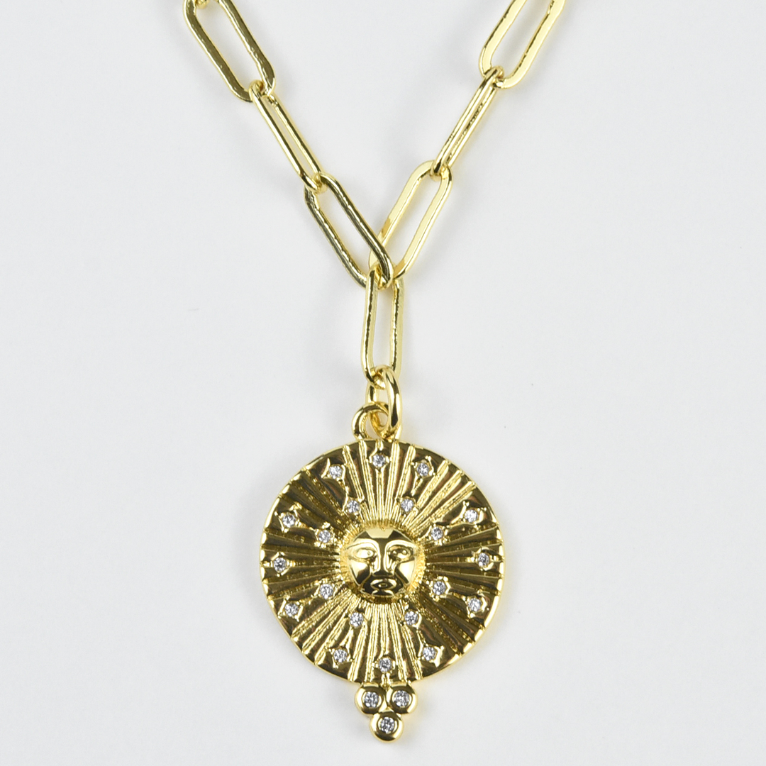 Sun Ray Necklace - Goldmakers Fine Jewelry