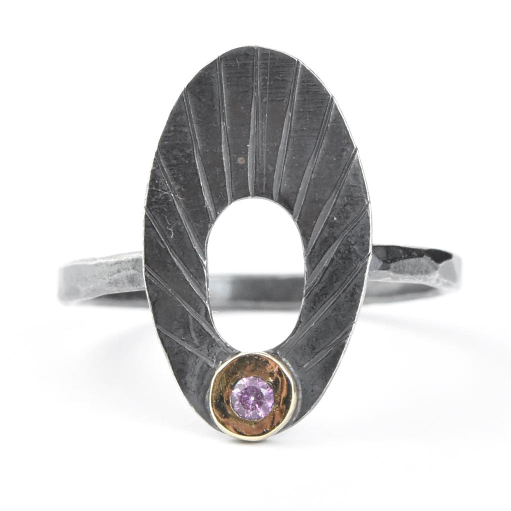 Pink Sapphire Portal Ring