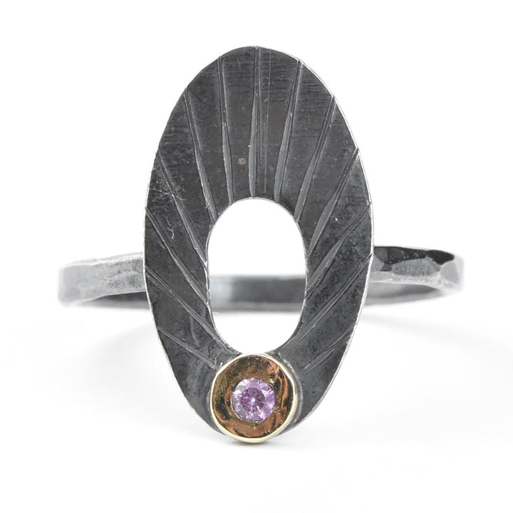 Pink Sapphire Portal Ring