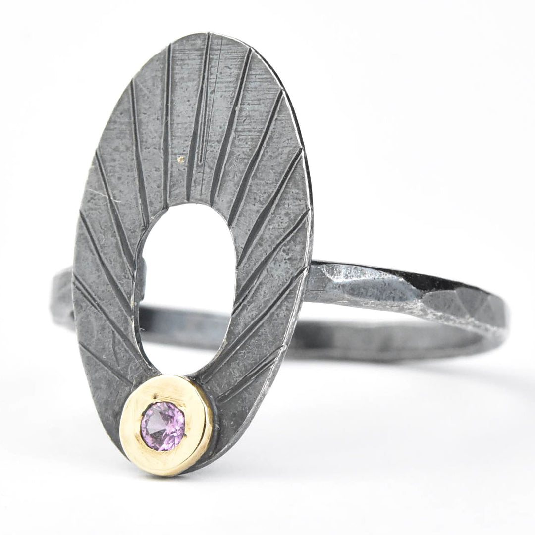 Pink Sapphire Portal Ring