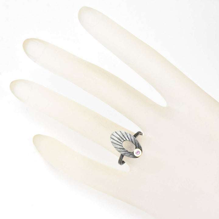 Pink Sapphire Portal Ring