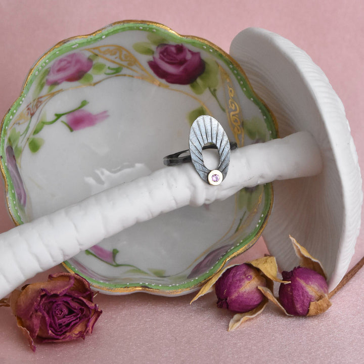 Pink Sapphire Portal Ring